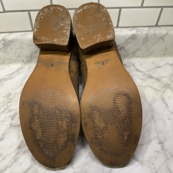 Diba True Walnut Grove Distressed Leather Western Booties, size 7 - Picture 7 of 7